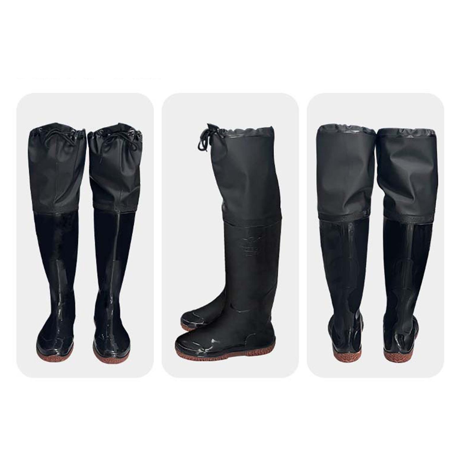 Fishing Waders - 通気性に優れた釣り用ハイパンツ。滑り止め加工の靴底、防水加工、狩猟にも適したブーツ型デザイン。川釣りに最適な、サイズ調整可能なフィット感。
