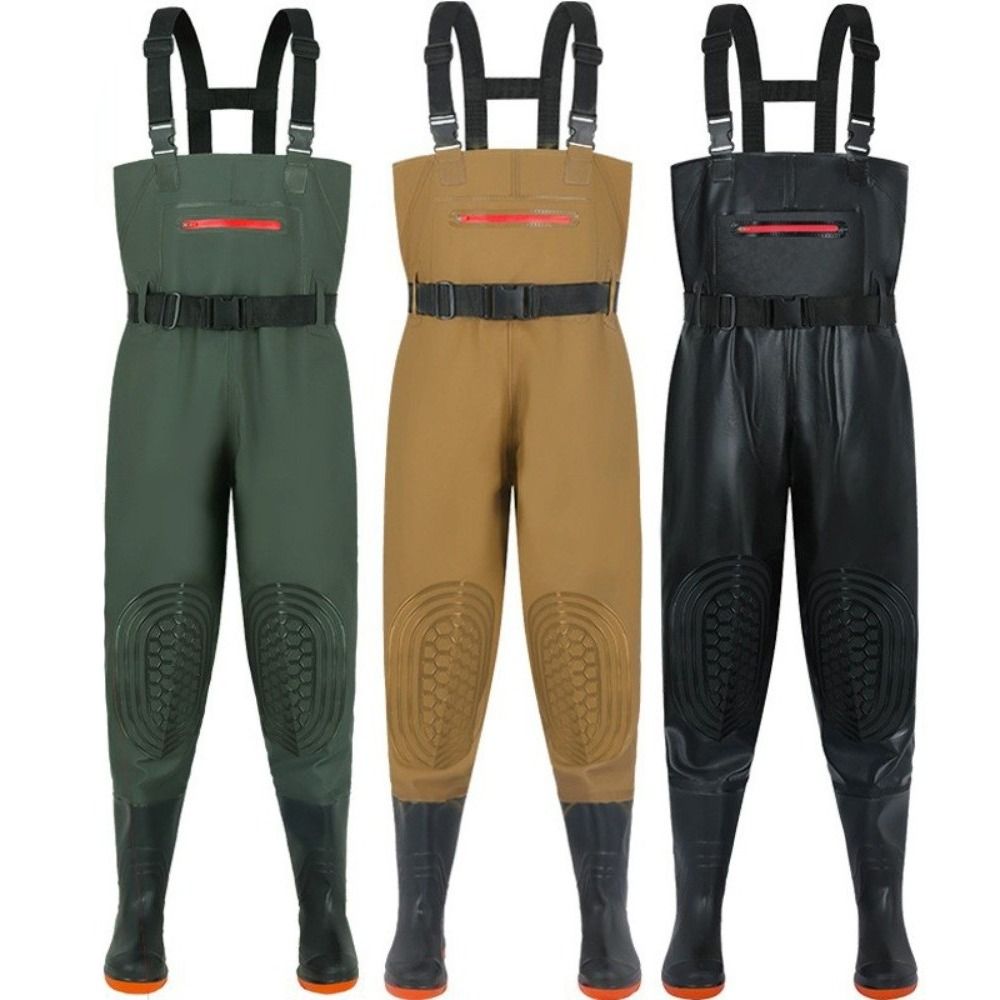 耐久性のあるPVC製釣りスーツ 防水 厚手デザイン ウェーダ - Fishing Pants Waterproof のレビューと価格