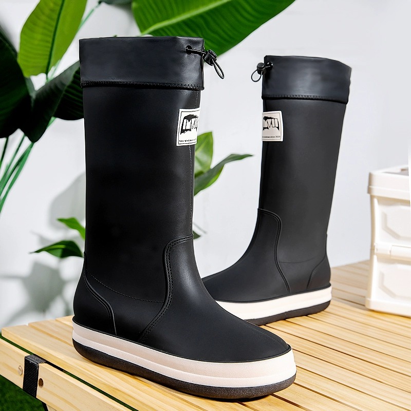 メンズハイチューブレインブーツ秋釣り防水滑り止めキッチン作業 - Fishing Boots のレビューと価格