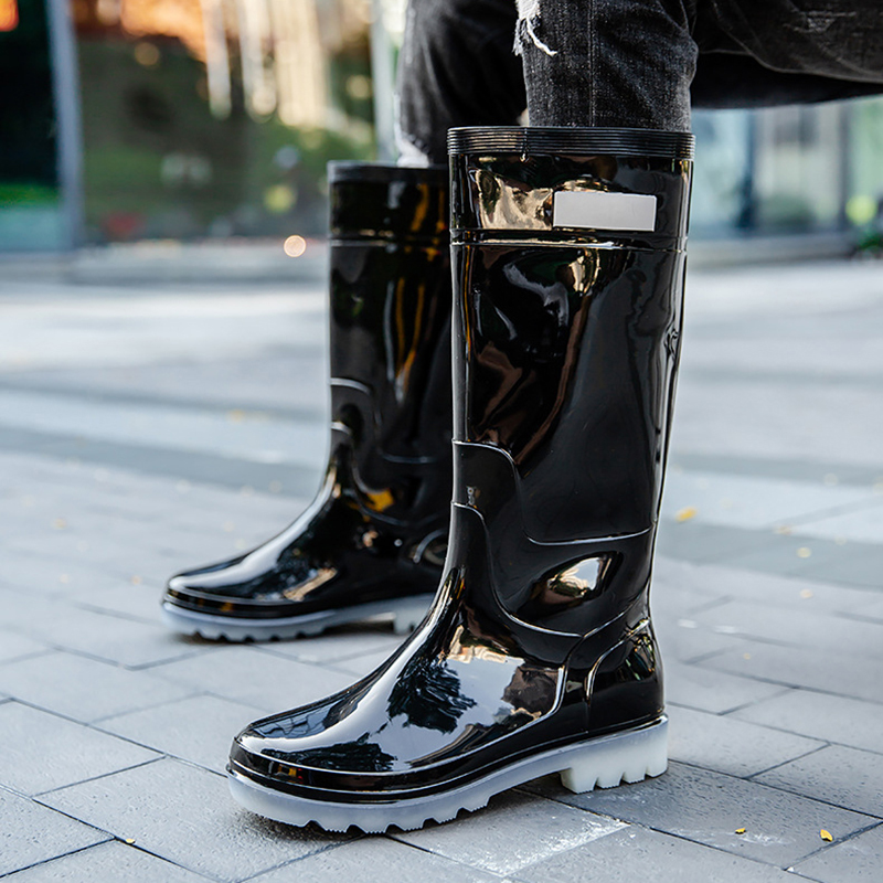 滑り止めの防水ゴム靴,男性用ブーツ,車と水の洗浄靴,夫,新し - Fishing Waders のレビューと価格