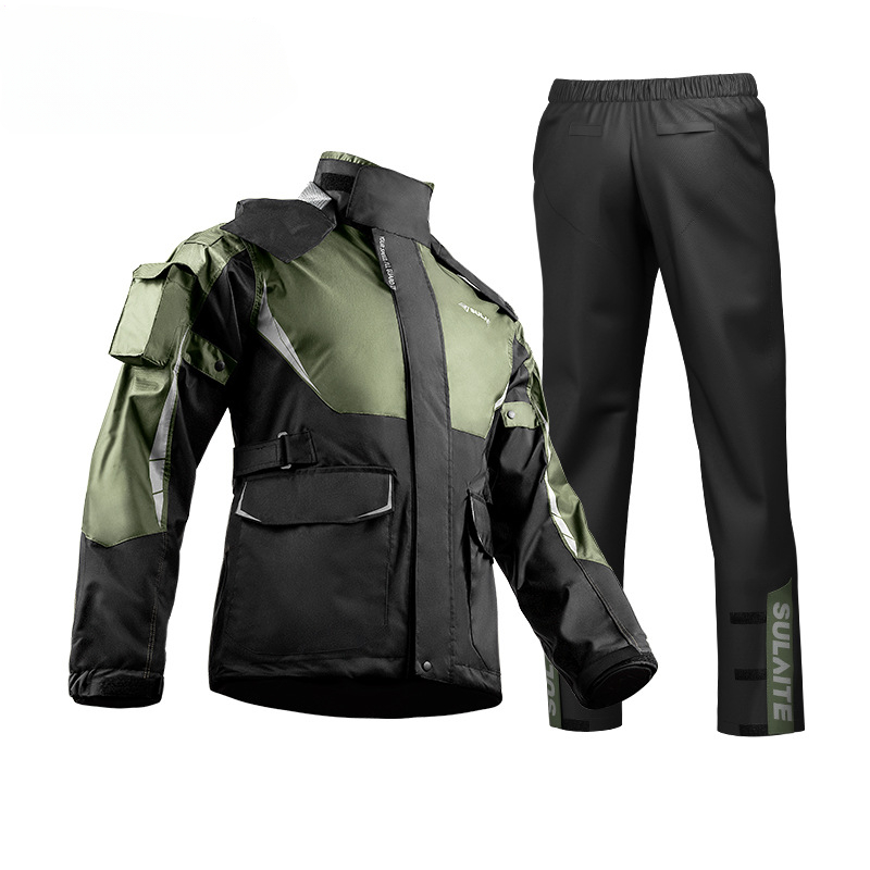 男性と女性のためのオートバイのライダーレインコート,レインコ - Fishing Rain Suit のレビューと価格