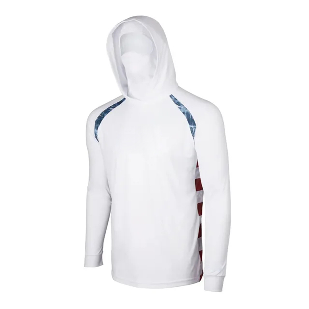 夏用フィッシングパーカー メンズ ジャージー 迷彩柄 長袖  - Fishing Shirt Uv Protection のレビューと価格