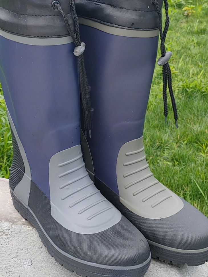 メンズハイチューブ滑り止め防水レインブーツ厚底アウトドアフィ - Fishing Boots のレビューと価格