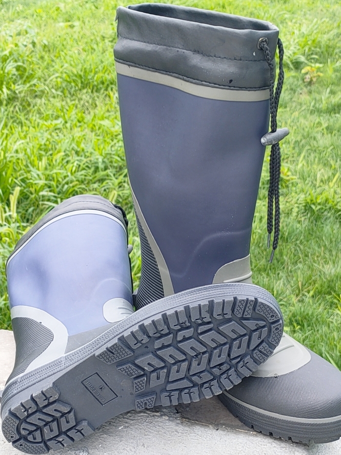 メンズハイチューブ滑り止め防水レインブーツ厚底アウトドアフィ - Fishing Boots のレビューと価格