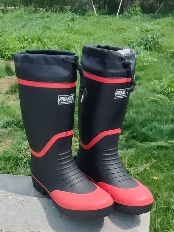 メンズハイチューブ滑り止め防水レインブーツ厚底アウトドアフィ - Fishing Boots のレビューと価格