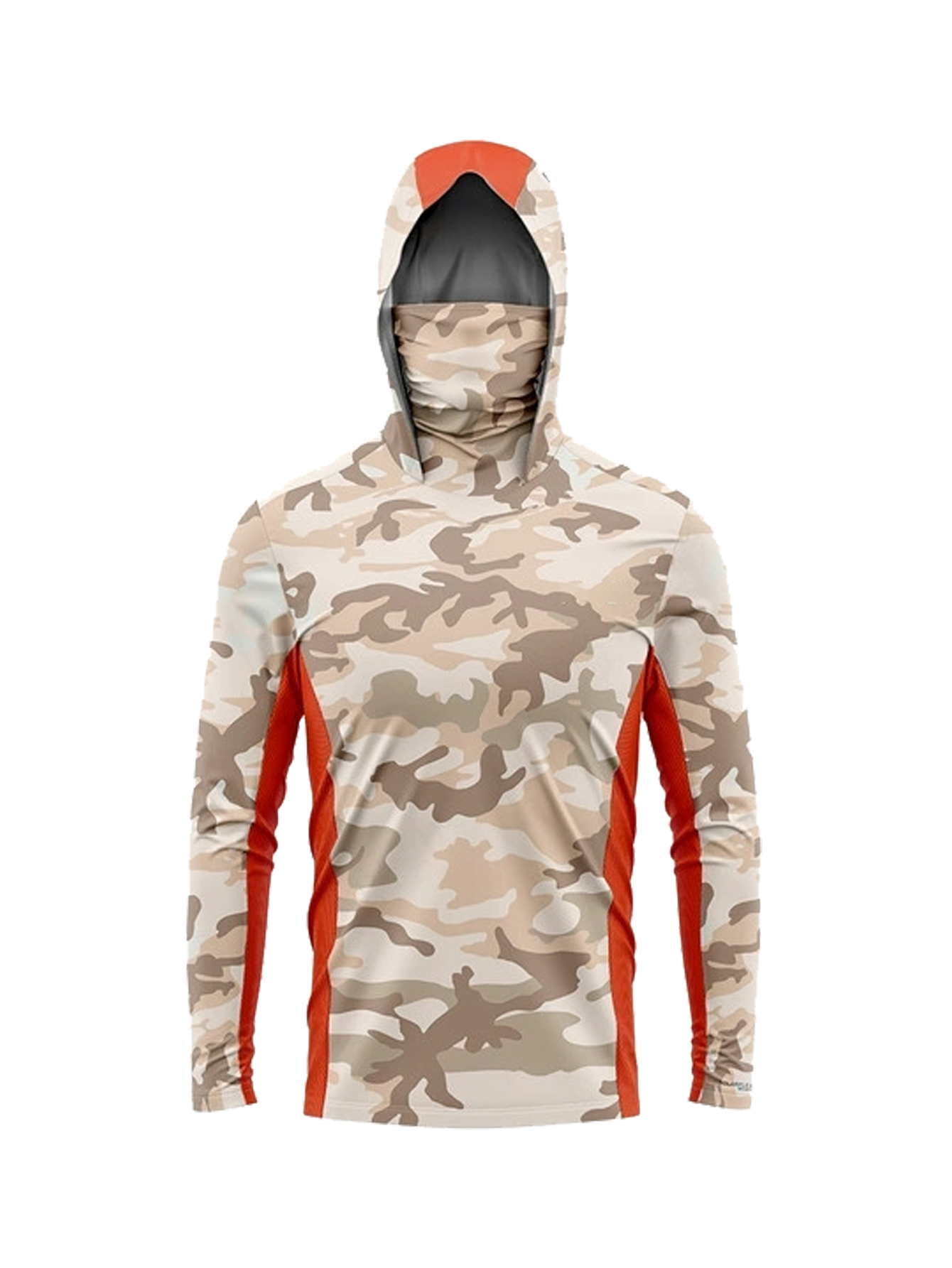 デザートカモフラージュ柄メンズフィッシングフード付きシャツ、 - Fishing Shirt Uv Protection のレビューと価格