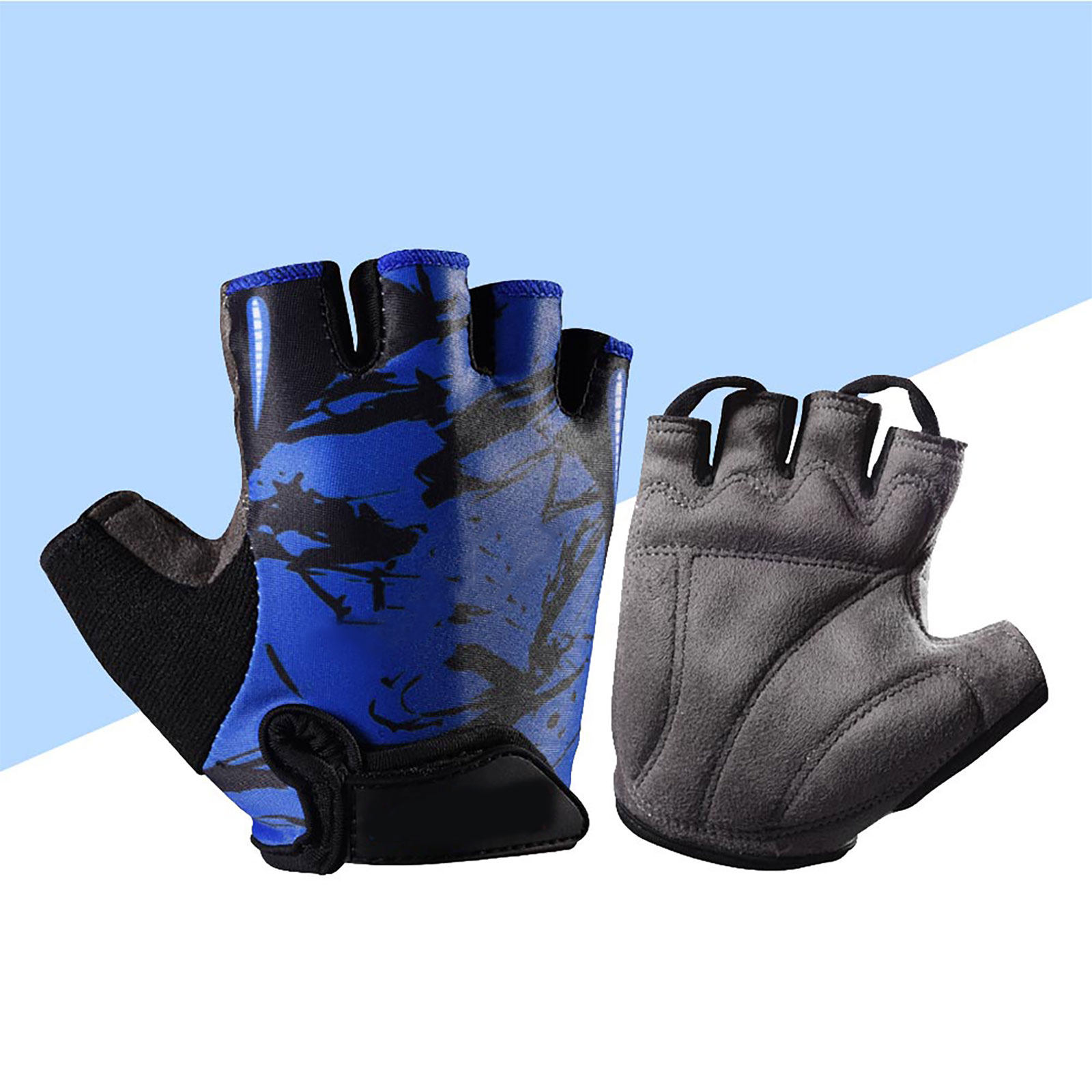 子供用、滑り止め加工、指先が開いたタイプ、軽量、伸縮性、通気 - Fishing Gloves のレビューと価格