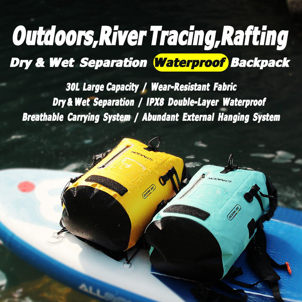 NOOYAH ドライバッグ防水バックパック IPX8 ロール - Fishing Bag Waterproof のレビューと価格