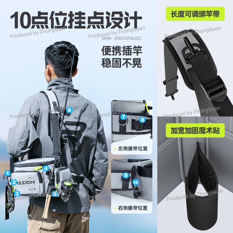 多機能ファニーパック防水ショルダー釣り道具バッグ釣りバッグル - Fishing Bag Waterproof のレビューと価格